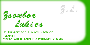 zsombor lukics business card